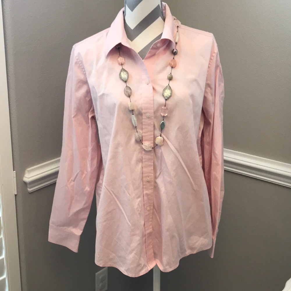 LIZ CLAIBORNE - pink button down